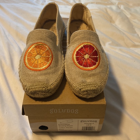 Soludos Blood Orange Espadrilles Loafers Slipper Size 6 - Picture 3 of 7
